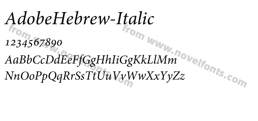 AdobeHebrew-ItalicPreview