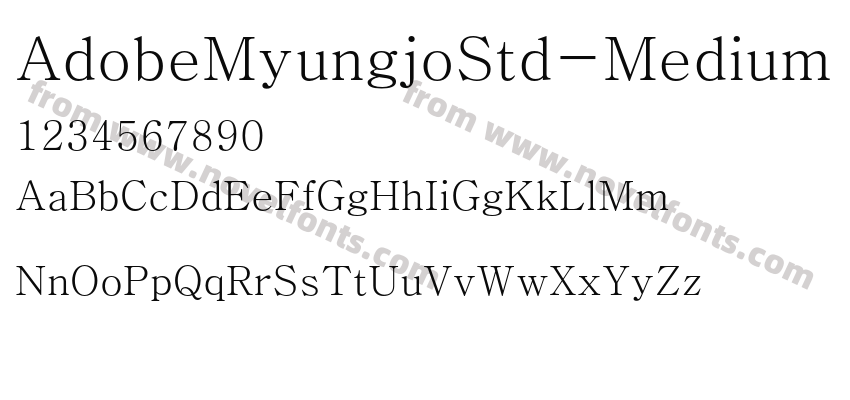 AdobeMyungjoStd-MediumPreview