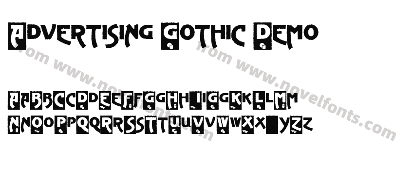 Advertising Gothic DemoPreview