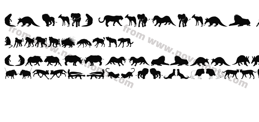 Afrika Wildlife B Mammals2Preview