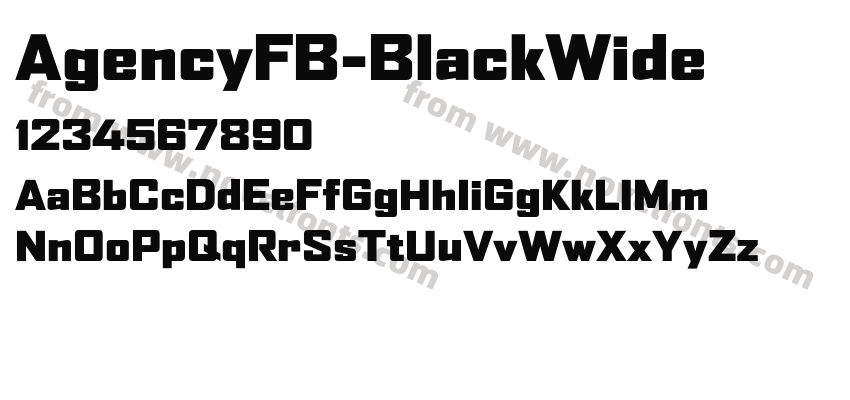 AgencyFB-BlackWidePreview