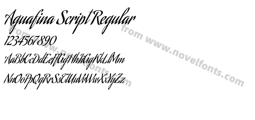 Aguafina Script RegularPreview