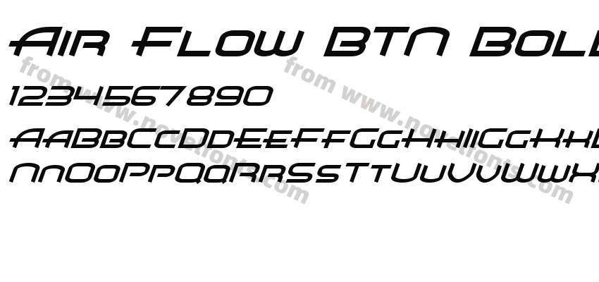 Air Flow BTN BoldObliquePreview