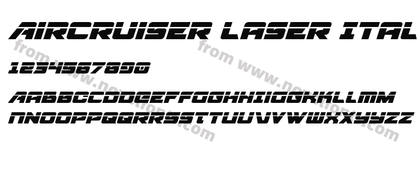 Aircruiser Laser ItalicPreview