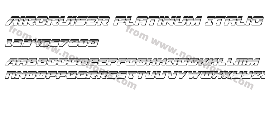 Aircruiser Platinum ItalicPreview