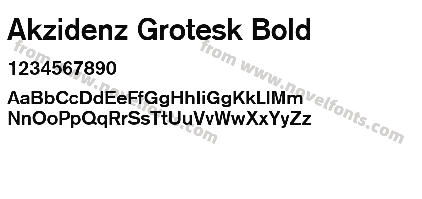 Akzidenz Grotesk BoldPreview