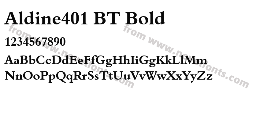 Aldine401 BT BoldPreview