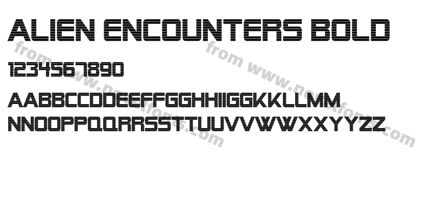 Alien Encounters BoldPreview