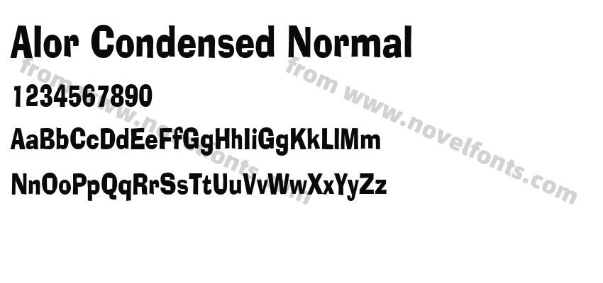 Alor Condensed NormalPreview