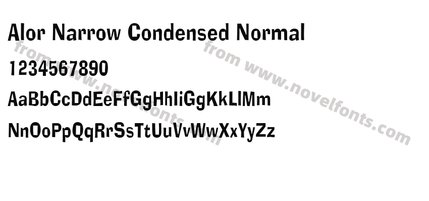 Alor Narrow Condensed NormalPreview