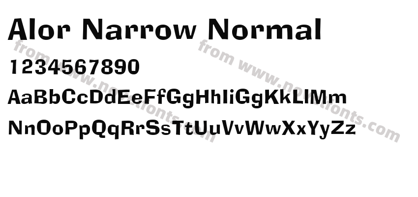 Alor Narrow NormalPreview