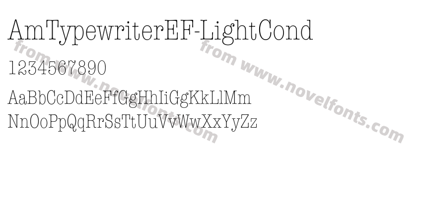 AmTypewriterEF-LightCondPreview