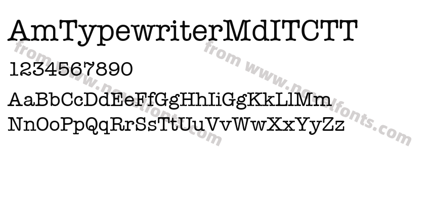 AmTypewriterMdITCTTPreview