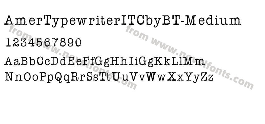 AmerTypewriterITCbyBT-MediumPreview