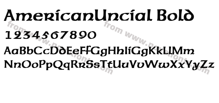 AmericanUncial BoldPreview