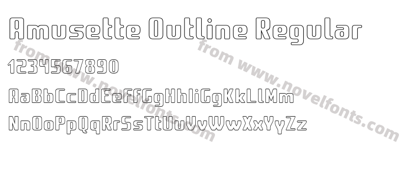 Amusette Outline RegularPreview