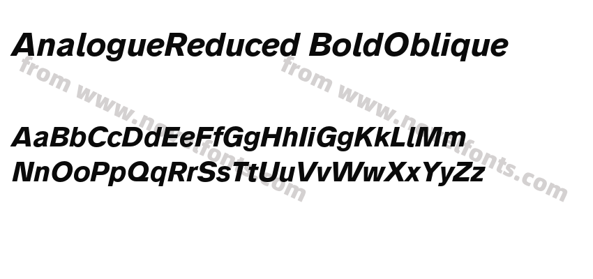 AnalogueReduced-BoldObliquePreview