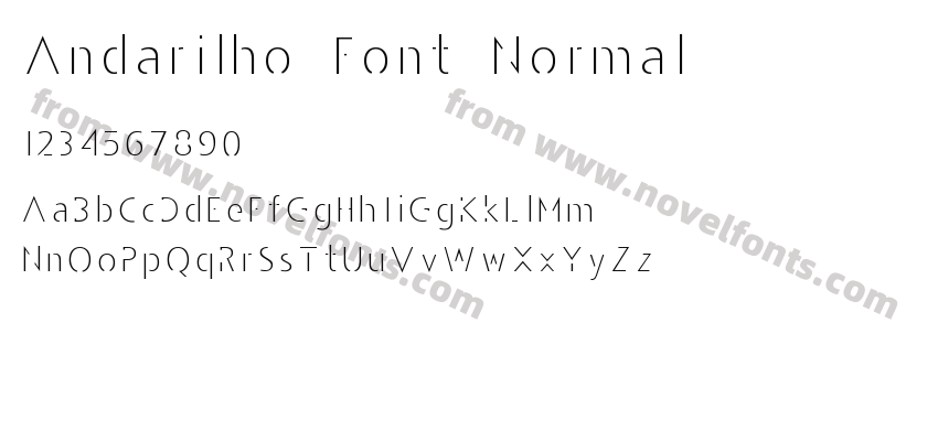 Andarilho Font NormalPreview