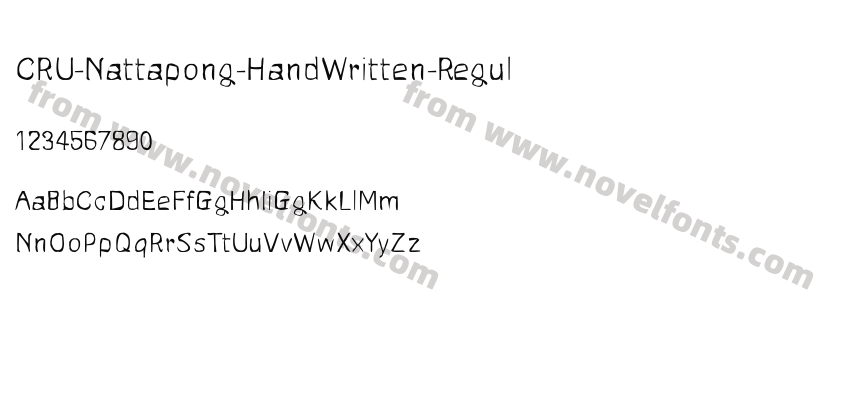 CRU-Nattapong-HandWritten-RegulPreview