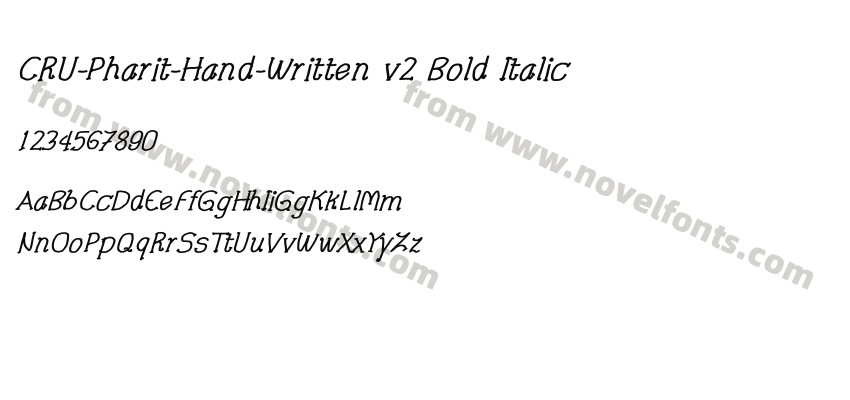 CRU-Pharit-Hand-Written v2 Bold ItalicPreview