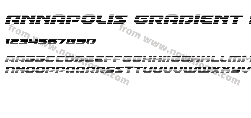 Annapolis Gradient ItalicPreview