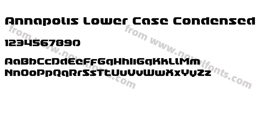 Annapolis Lower Case CondensedPreview