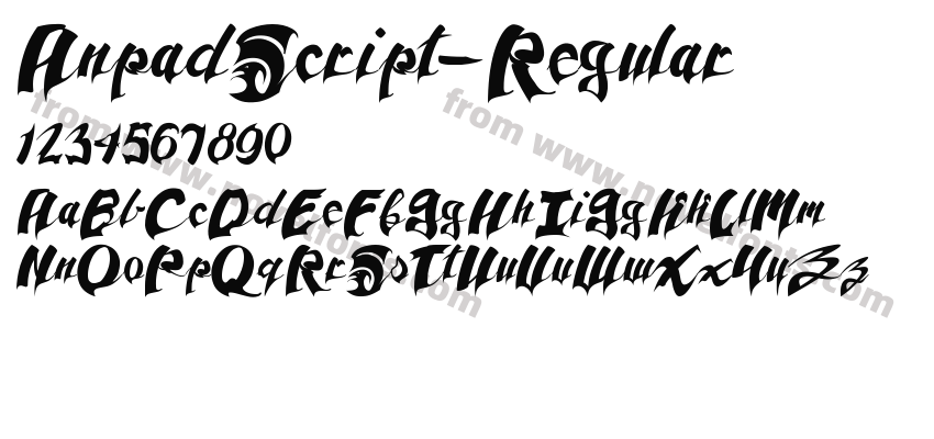 AnpadScript-RegularPreview