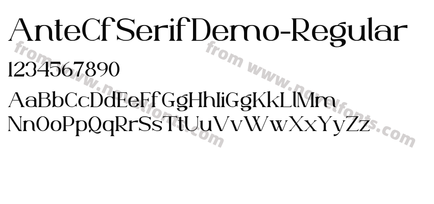 AnteCfSerifDemo-RegularPreview
