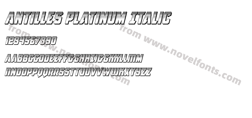 Antilles Platinum ItalicPreview