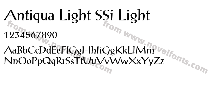 Antiqua Light SSi LightPreview