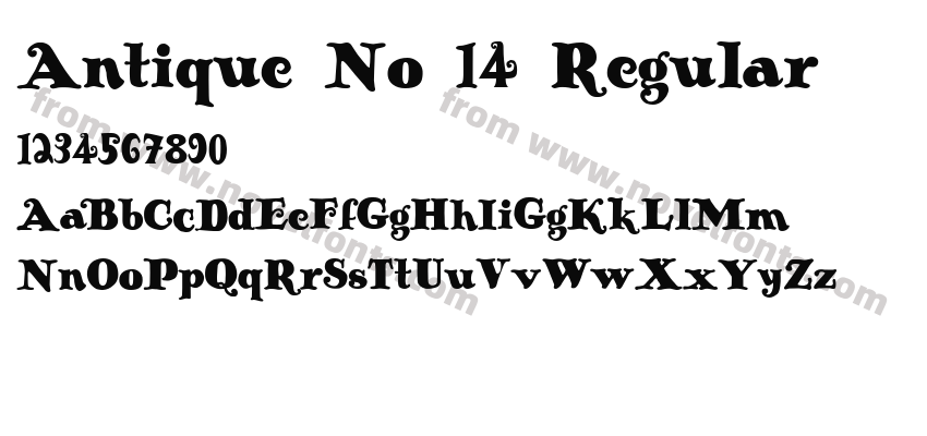 Antique No 14 RegularPreview