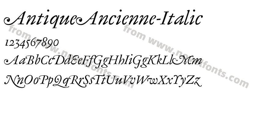 AntiqueAncienne-ItalicPreview