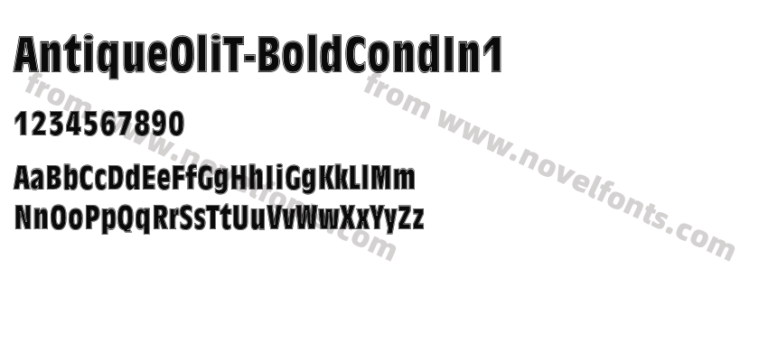 AntiqueOliT-BoldCondIn1Preview