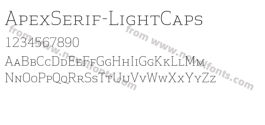 ApexSerif-LightCapsPreview