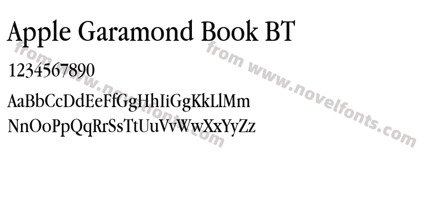 Apple Garamond Book BTPreview