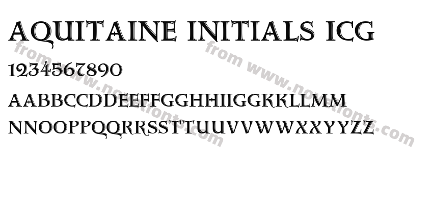 Aquitaine Initials ICGPreview