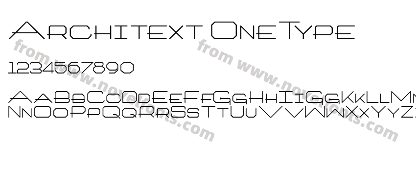 Architext OneTypePreview