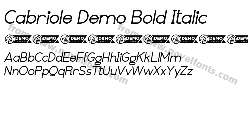 Cabriole Demo Bold ItalicPreview