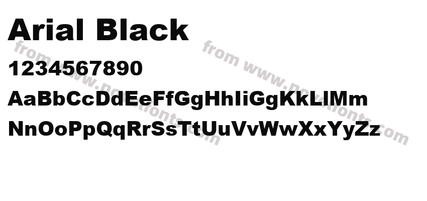 Arial BlackPreview