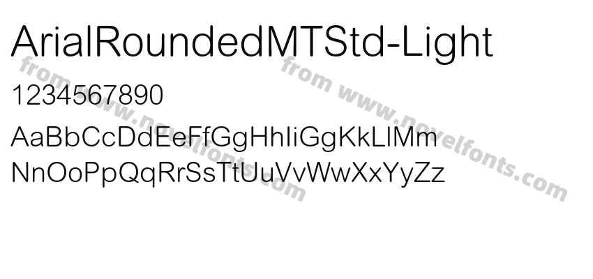 ArialRoundedMTStd-LightPreview
