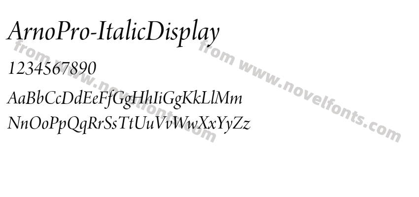 ArnoPro-ItalicDisplayPreview