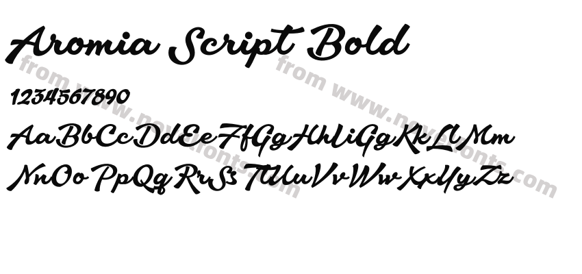 Aromia Script BoldPreview