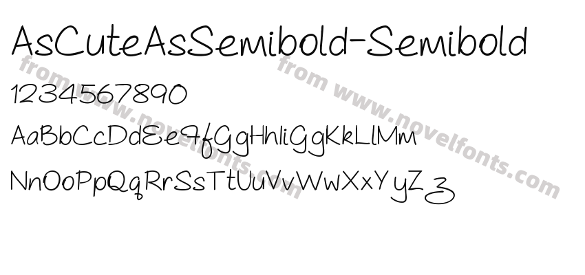 AsCuteAsSemibold-SemiboldPreview