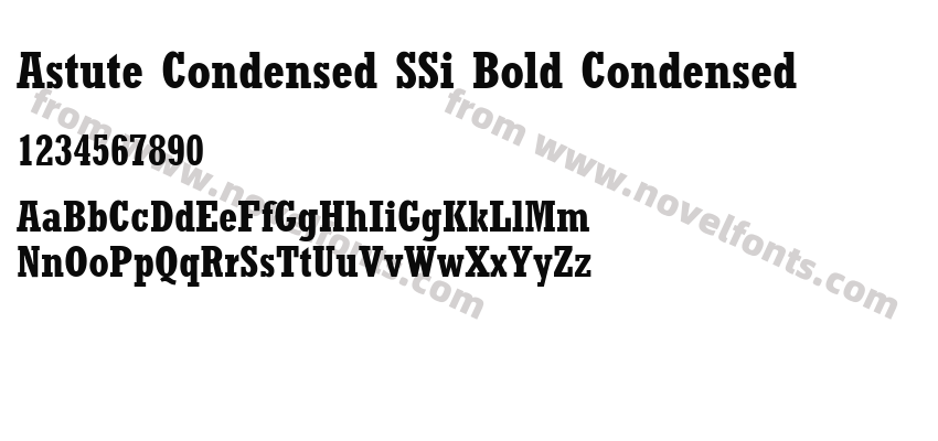 Astute Condensed SSi Bold CondensedPreview