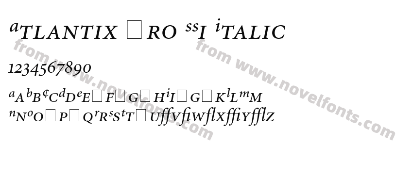 Atlantix Pro SSi ItalicPreview