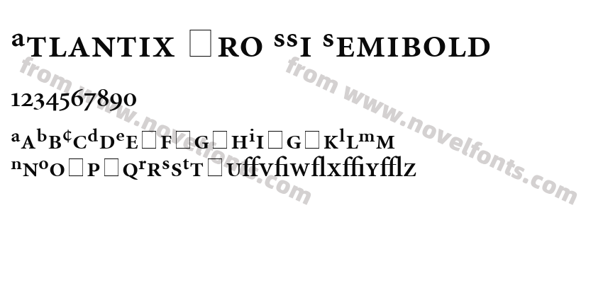 Atlantix Pro SSi SemiboldPreview