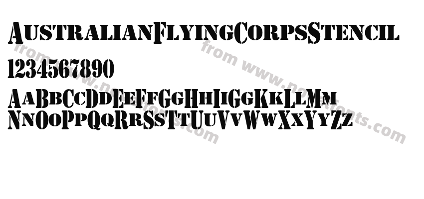 AustralianFlyingCorpsStencilPreview