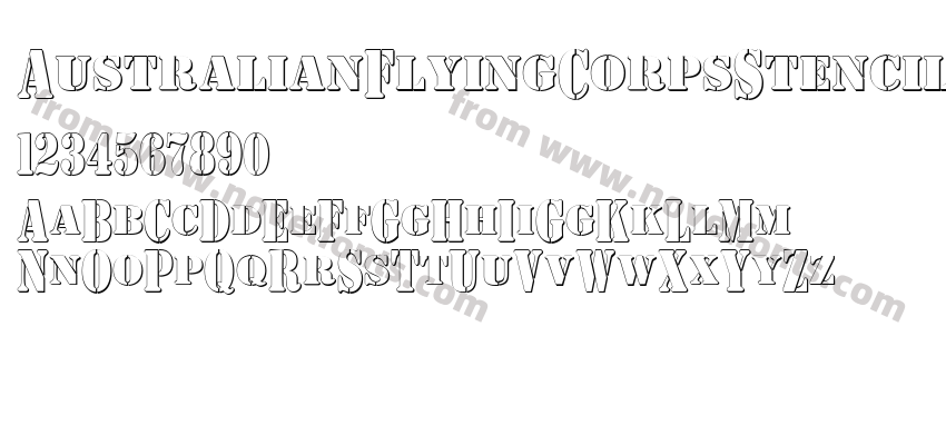 AustralianFlyingCorpsStencilCPreview