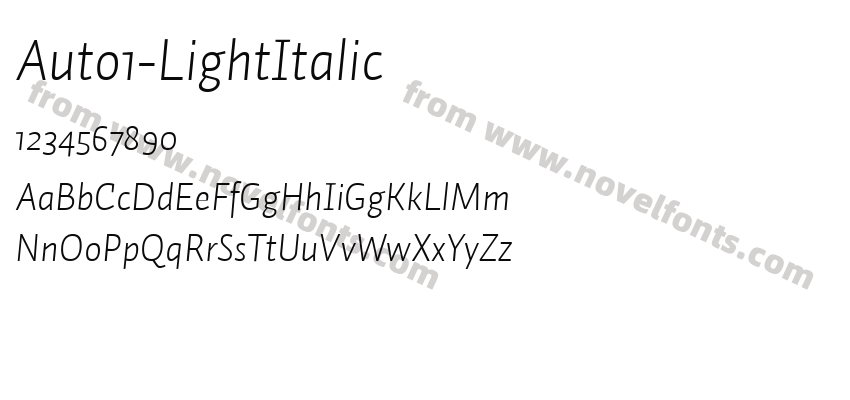 Auto1-LightItalicPreview