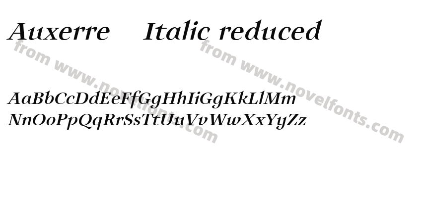 Auxerre 56 Italic reducedPreview